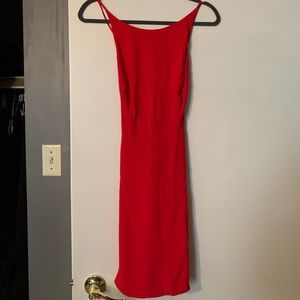 Wilfred red open back summer dress, never worn excellent condition